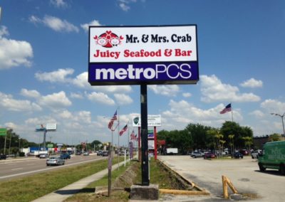 Mr & Mrs Crab_Metro PCS_AdvanceTek Signs & Services