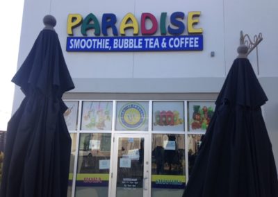 Paradise Smoothie, Bubble Tea & Coffee_AdvanceTek Signs & Services