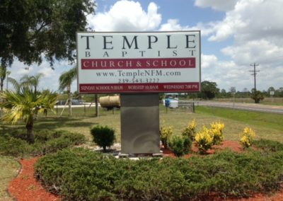 Temple Baptist Church & School_AdvanceTek Signs & Services